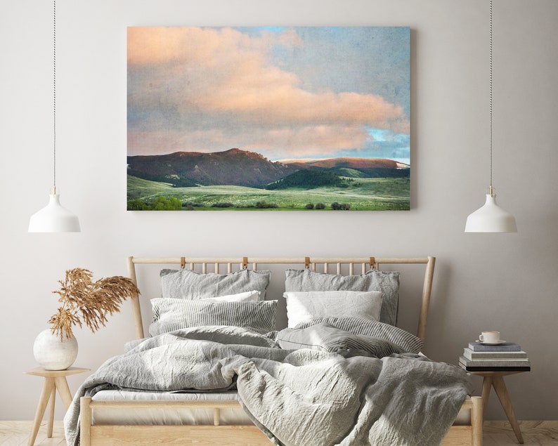 Impression de photographie de paysage de montagne Art mural imprimable Impressions numériques Art mural de montagne Décor de ferme Décor Boho impression nature image 2