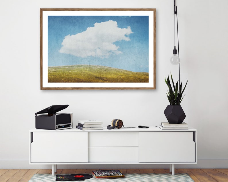 Cloud and Landscape Photography Print Instant Download Printable wall art digital prints nature art boho decor farmhouse decor image 2