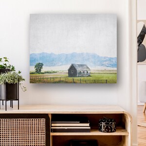 Printable Barn and Landscape Photography Digital Download wall art rustic western farmhouse decor mountains boho large wall art image 4