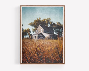 Printable Rustic Farmhouse Landscape Photography - Modern Farmhouse Decor - Farmhouse Prints - Western Decor - Rustic Decor - Large wall art