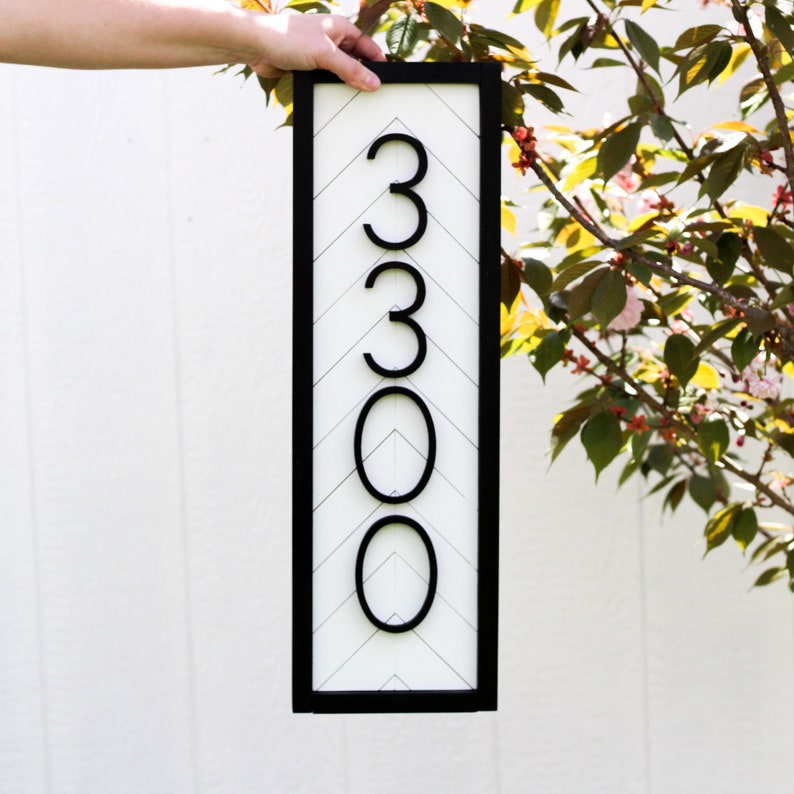 Modern Farmhouse Decor Farmhouse Decor Address Plaque House Etsy