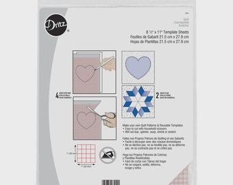 Feuilles de modèle Dritz 3414 8,5 x 11 po.  Lot de 6