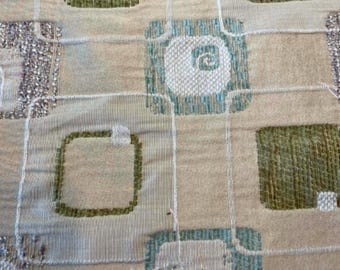 Grand reste de tissu d'ameublement jacquard en coton de haute qualité.