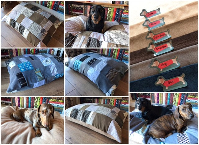 patchwork dog bed