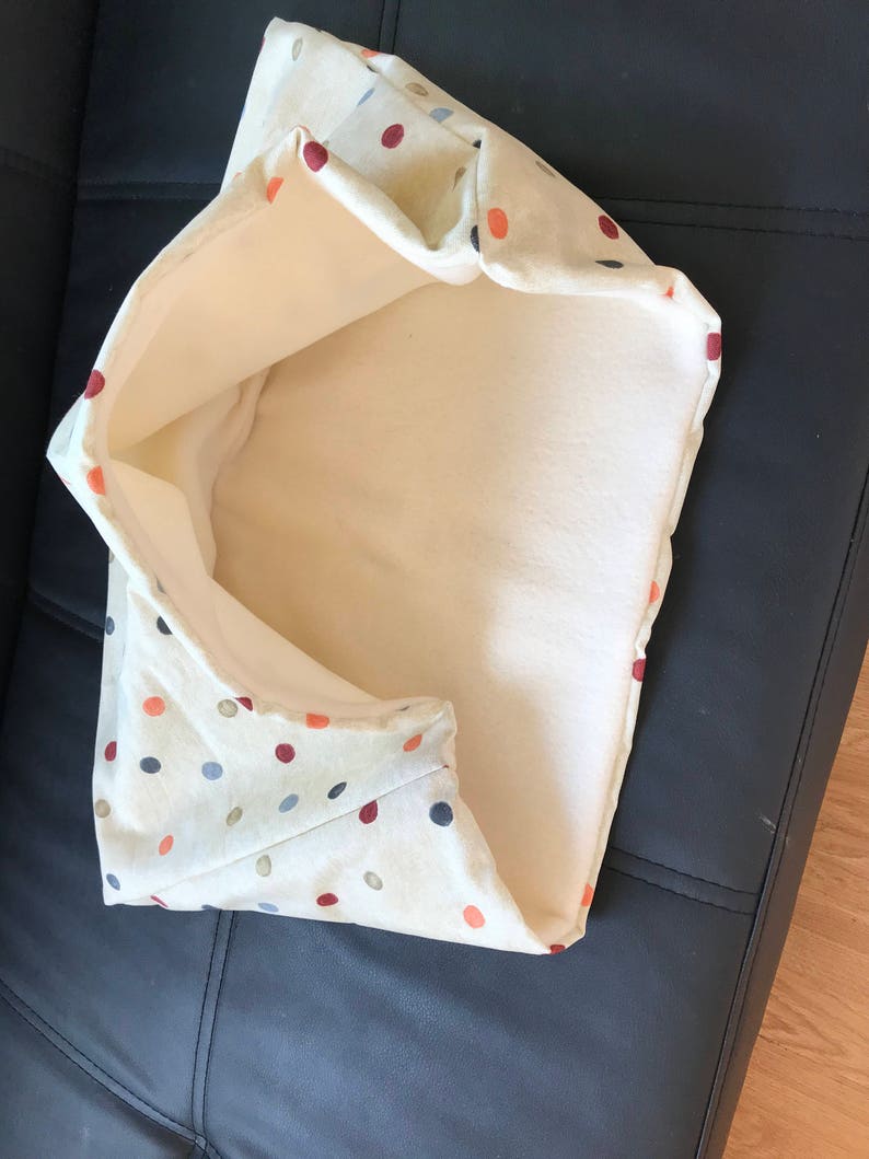 Colourful Polka Dot Dog Snuggle Sack Handmade Etsy UK