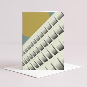 Preston Bus Station blank greeting card - Brutalism - Architecture - A6 - #049