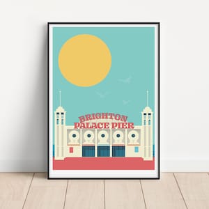 Brighton Pier illustration - Unframed print - Brighton - A5 to A0 sizes