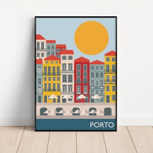 Porto unframed print - Portugal - Illustration - A5 to A0 sizes