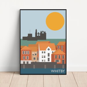 Whitby illustration - Unframed print - Yorkshire - A5 to A0 sizes