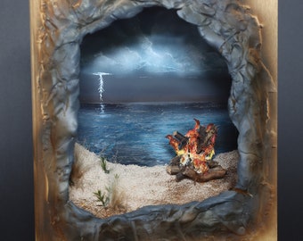 Celebration Of The Storm, Book Diorama/Diorama/Book Knook/Ocean Diorama