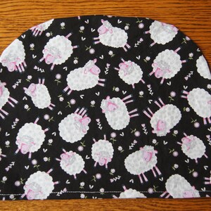 Medium Cozy Cover (To be used with my Medium Cozy): White Sheep on Black