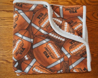 Large Fleecce Blanket: Football