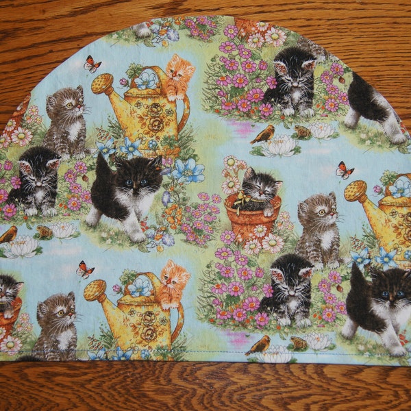 Large Tea Cozy Cover (to be used with my Large Tea Cozy): Kittens in the Garden