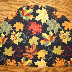 Large Tea Cozy Cover (to be used with my Large Tea Cozy): Stained-Glassed Leaves