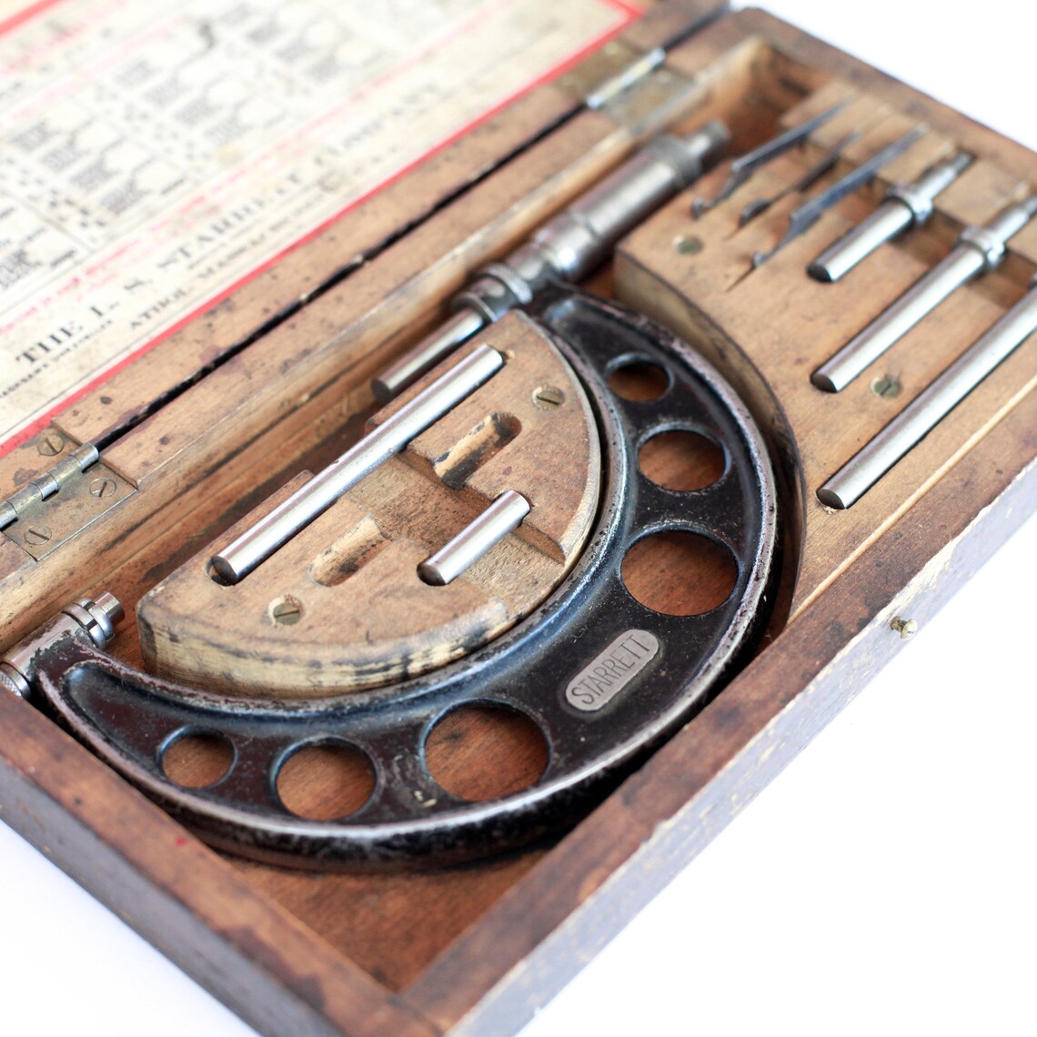 Starrett Micrometer Caliper Set No. 224 AA 04 Vintage Etsy