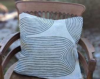 Cushion Cover. Green. Australian Screen Print. Green