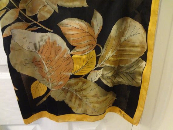 1960's Scarf by Kathie Lee in Lovely Fall Colors … - image 3