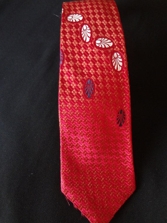 Tie Made by Eunice F. Almguist 100% Silk Custom V… - image 8