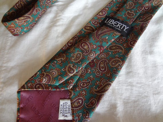 Silk Liberty of London Tie Vintage with a Paisley… - image 6