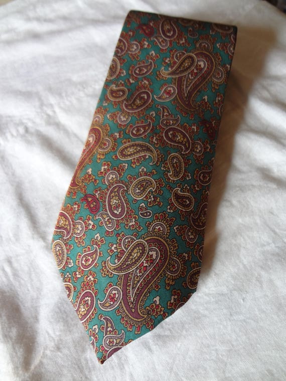 Silk Liberty of London Tie Vintage with a Paisley… - image 1