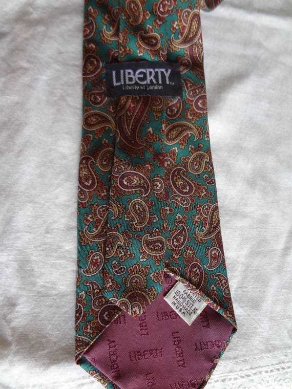 Silk Liberty of London Tie Vintage with a Paisley… - image 5