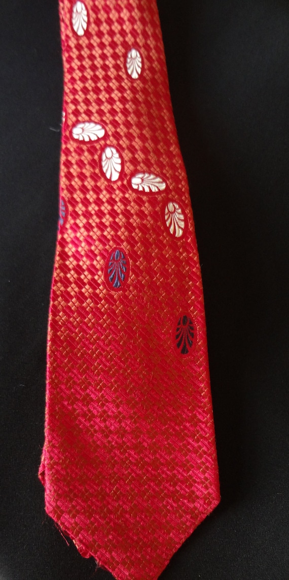 Tie Made by Eunice F. Almguist 100% Silk Custom V… - image 1