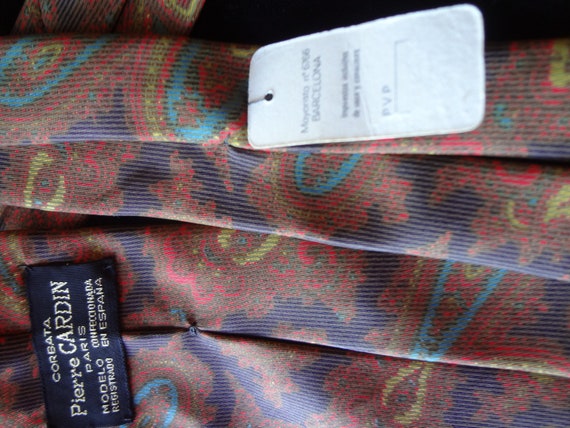 Tie by Modelo Pierre CARDIN Corbata from the 70's… - image 3