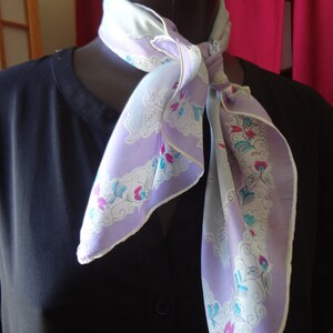 Vintage Violet Oblong Scarf in a Soft Rayon