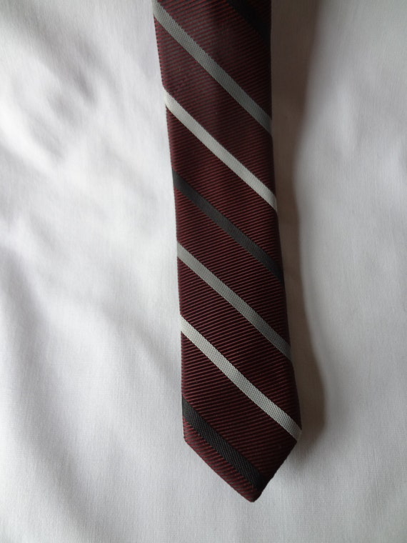Tie from the 40's Deep Red, Gray and Black