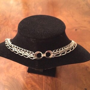 Vintage Silver Tone Chain link Necklace