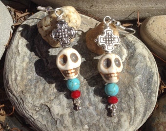 Dia de Los Muertos Skull Earrings