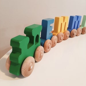 Personalised Wooden Magnetic Train,Letter Train, Wooden  Train, Toy Train, Birthday gift Wooden Toy