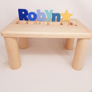 Namen Puzzle- Personalisiertes Bank Puzzle- Geburtstags Geschenk Name Puzzle- Bank Name Hocker- Personalisiertes Puzzle