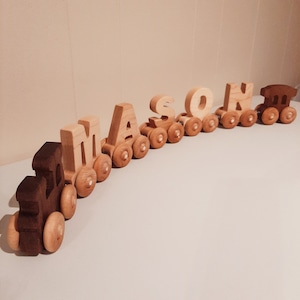 Personalised Wooden Magnetic Train,Letter Train, Wooden Train, Toy Train, Birthday gift Wooden Toy