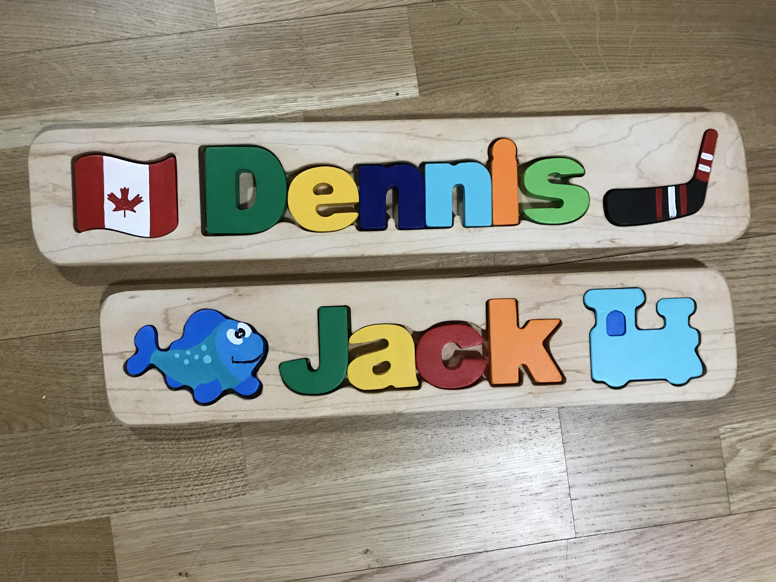 Personalized Name Puzzle Custom Name Puzzle Wooden Letter Etsy Canada