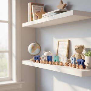 Personalised Wooden Magnetic Train,Personalised Wooden Toy Train,, Wooden Train, Wooden Train, Toy Train, Personalised Wooden Toy