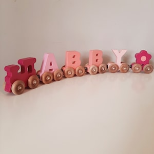 Personalised Wooden Magnetic Train,Letter Train, Wooden Train, Toy Train, Birthday gift Wooden Toy
