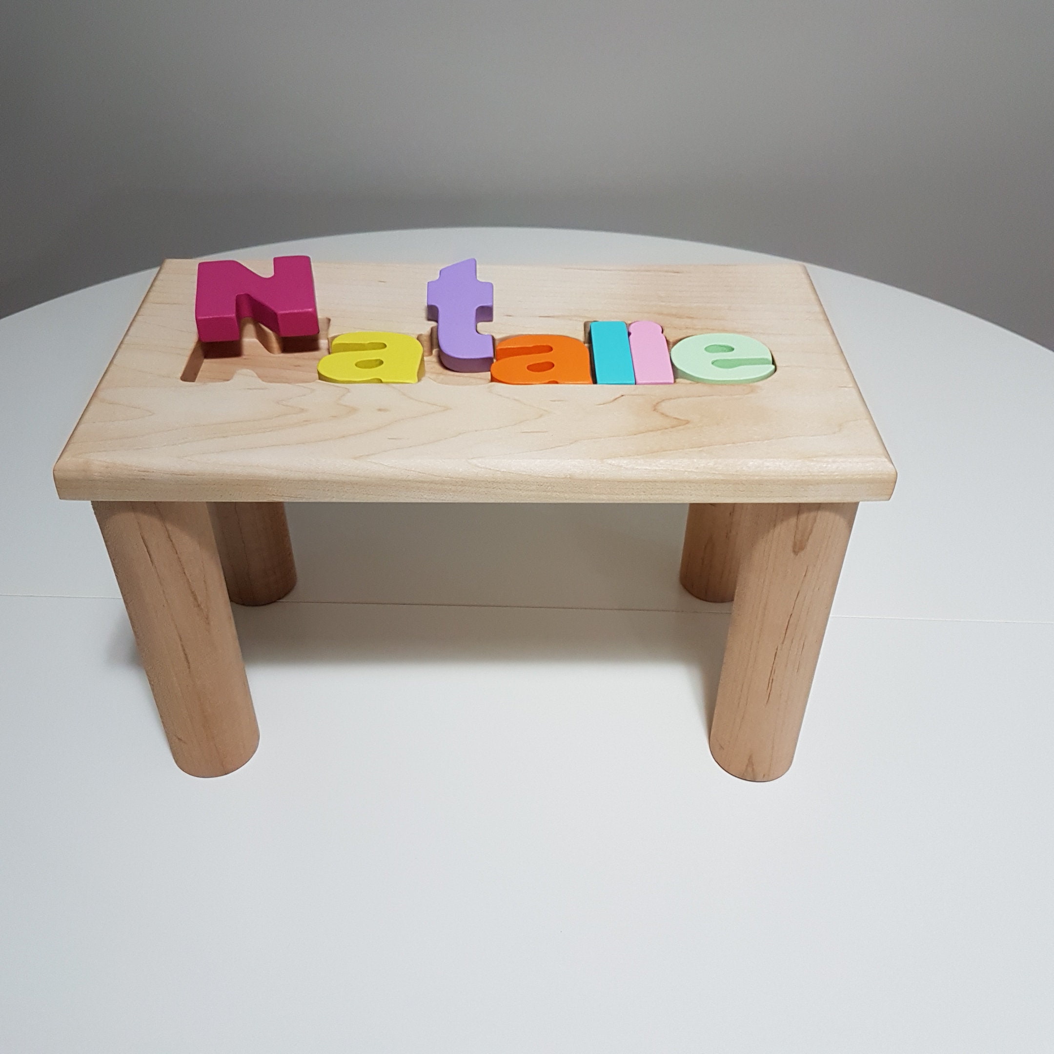 Name puzzle Bench Personalized Puzzle Birthday Gift Name Etsy