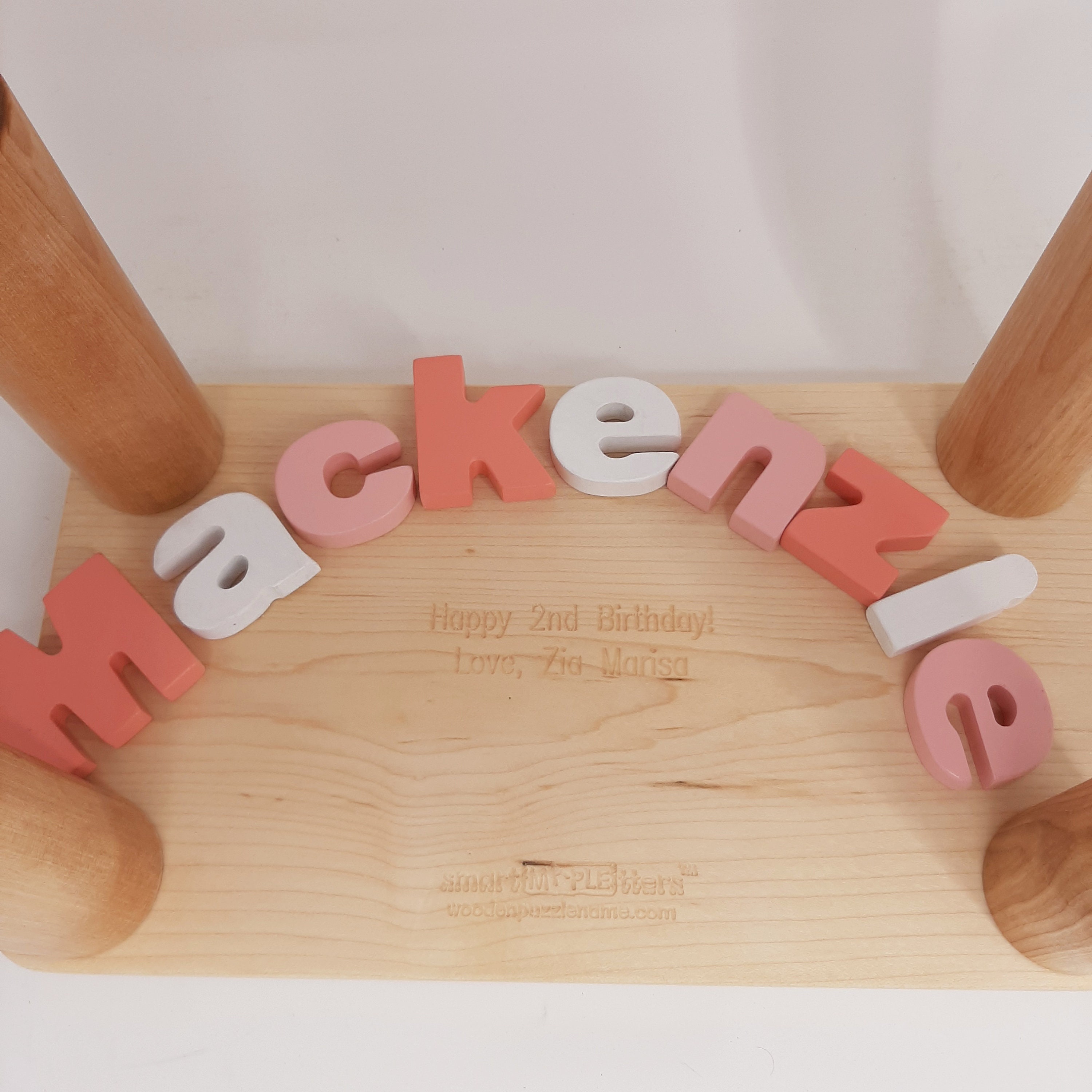 Girls Puzzle Name Bench Wood Kids Bench Name Maple Name | Etsy