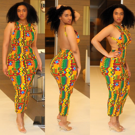 Backless ankara dress discount