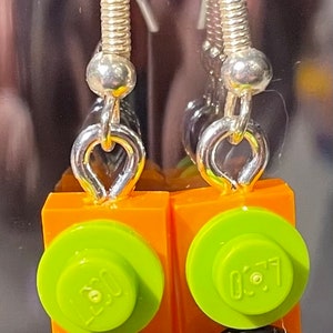 Halloween Lego earrings