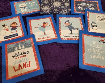 8 Holiday Note Cards #6