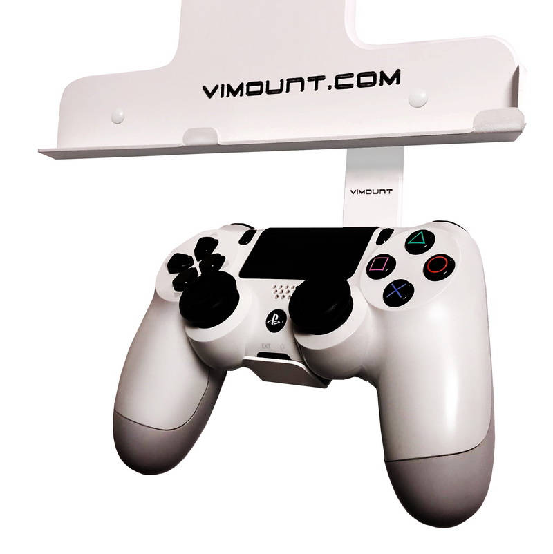 Support mural pour manettes de jeu et Playstation 4 PS4 Slim ViMount BLANC  -  France