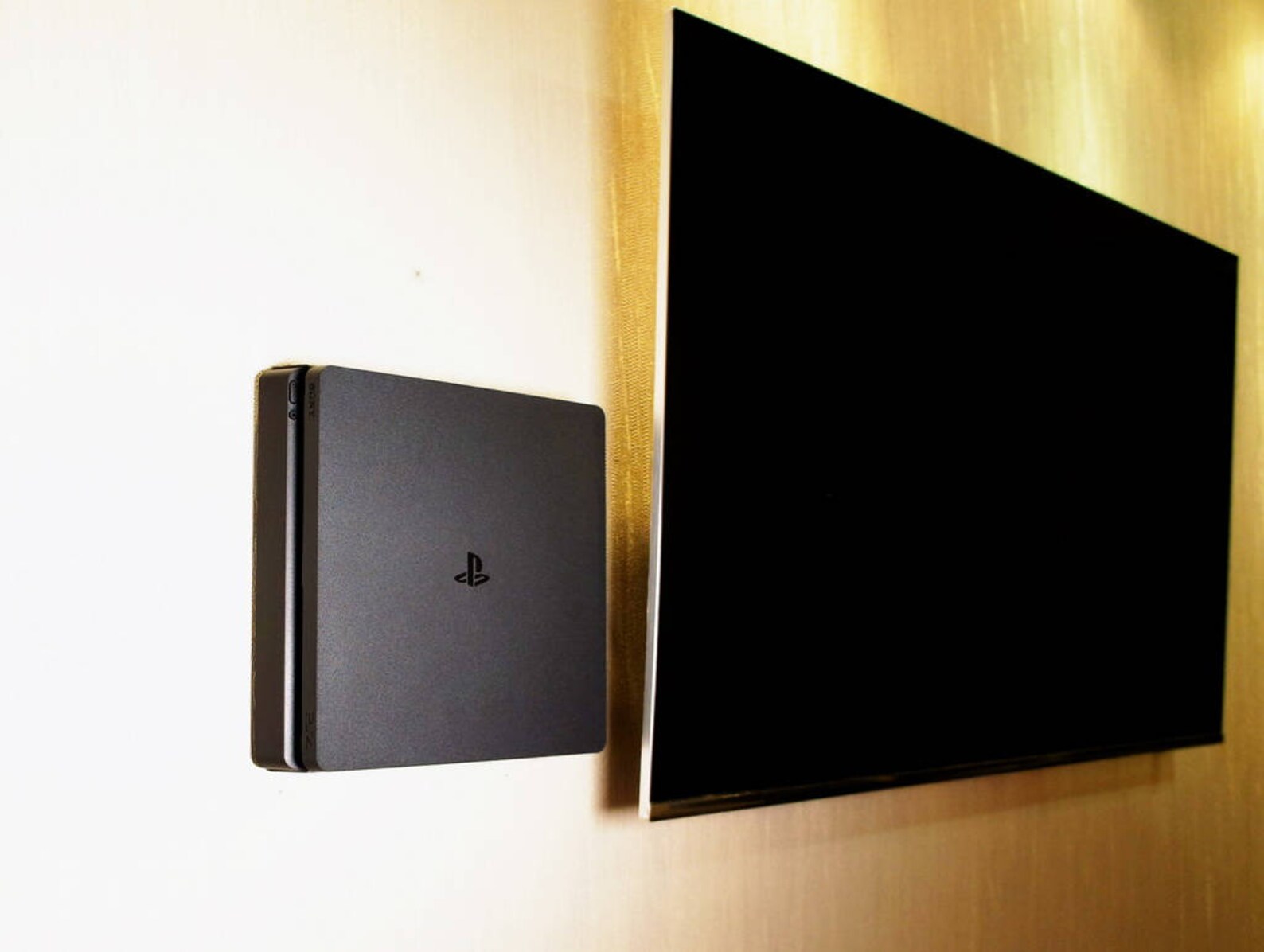 Playstation 4 PS4 SLIM Wall Mount Black Vimount Etsy