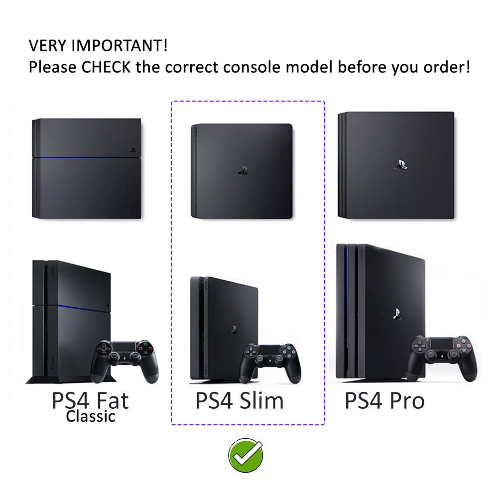 Playstation 4 PS4 SLIM Wall Mount Black Vimount Etsy