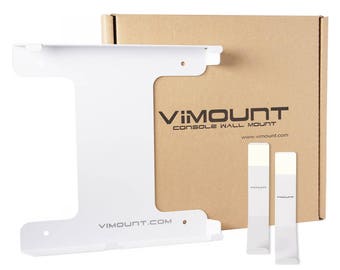 PlayStation 4 Classic (first version) + 2pcs Controller Wall Mount PS4 White Metal Holder - ViMount