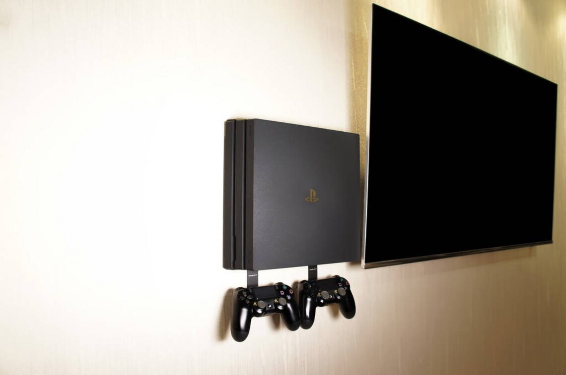 Playstation 4 PRO 2pcs Controller Wall Mount PS4 Pro White Etsy UK