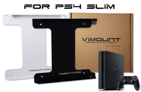 Supporto a parete per gamepad e Playstation 4 PS4 Slim ViMount NERO -   Italia