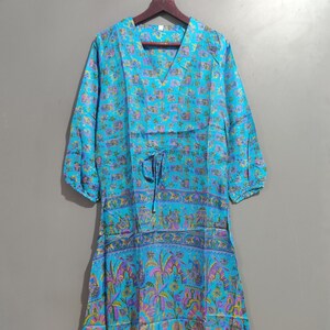 Recycled silk dress, Vintage silk sari dress, Vintage dress, Boho silk dress, Silk long dress, Silk sari dress, #SURA 14