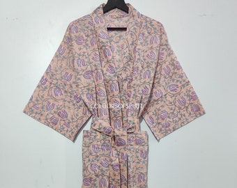 Peignoir, style vintage, peignoirs kimono 100 % coton, kimono pur coton, kimono en coton, vêtements de festival, caftan kimono
